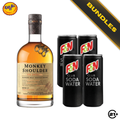 Highball Starter - Monkey Shoulder Blended Malt Scotch Whisky 700ml + F&N Club Soda Water 325ml