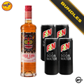Rum Soda Pack - Nusa Caña Spiced Island Rum 700ml + F&N Club Soda Water 325ml