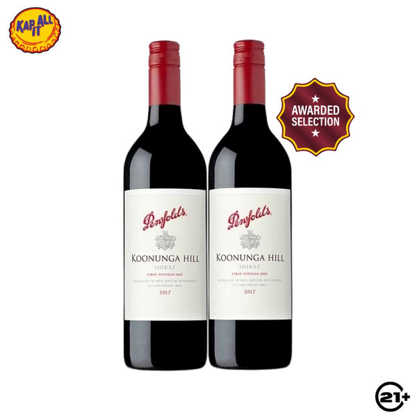 Twin Penfolds Koonunga Hill Shiraz Wine 750ml - 2 Bottles