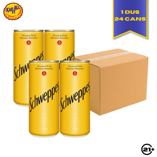 PAKET SCHWEPPES BOTANICAL DRINK TONIC WATER CAN 250ml - 1 DUS (24 CAN)