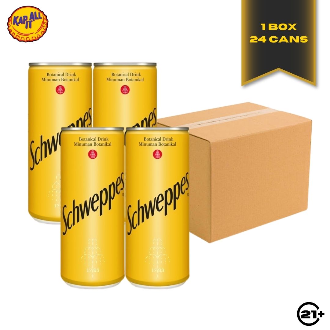 Bundles SCHWEPPES BOTANICAL DRINK TONIC WATER CAN 250ml - 1 DUS (24 CAN)