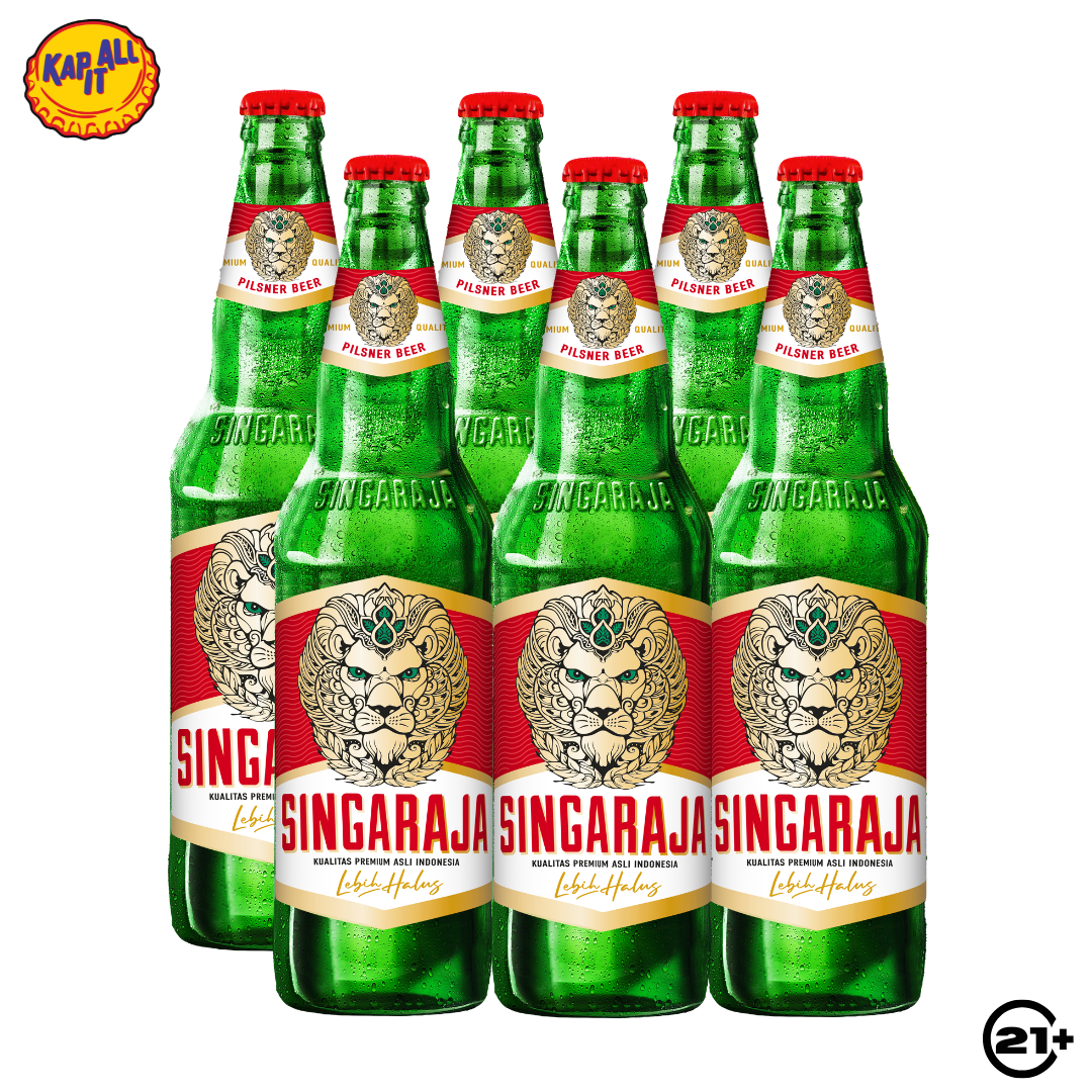 Bundles Singaraja Beer Pilsener Bremer 620ml - 6 Bottles