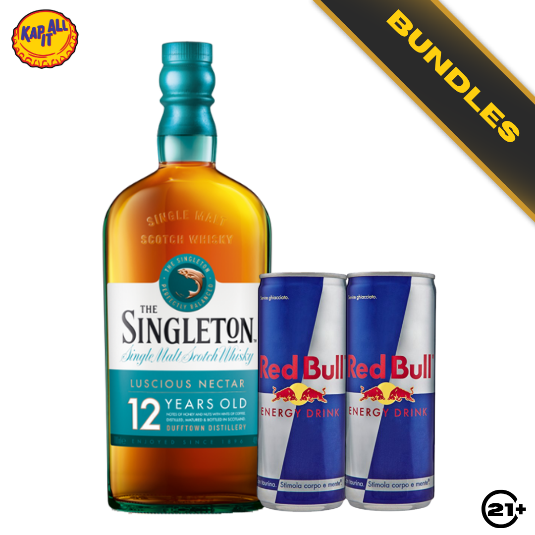 Bundles The Singleton Luscious Nectar 12 YO Single Malt Scotch Whisky 700ml + Red Bull Energy Drink 250ml