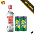 Bundles Smirnoff Original Vodka Red 375ml + Green Sands Grape Lemon Can 250ml