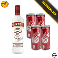 Clean Sarsi Mix - Smirnoff Original Red Vodka 750ml + F&N Sarsi Sarsaparilla 325ml