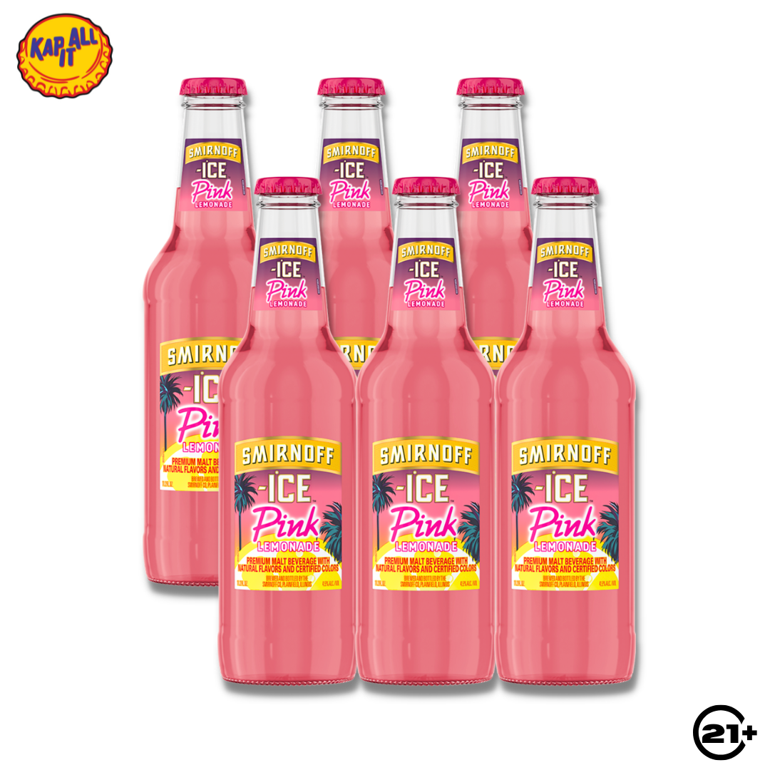 Bundles Smirnoff Ice Pink Lemonade Pint 275ml - 6 Bottles