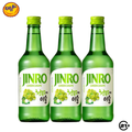 Triple Jinro Soju Green Grape 360ml - 3 Bottles