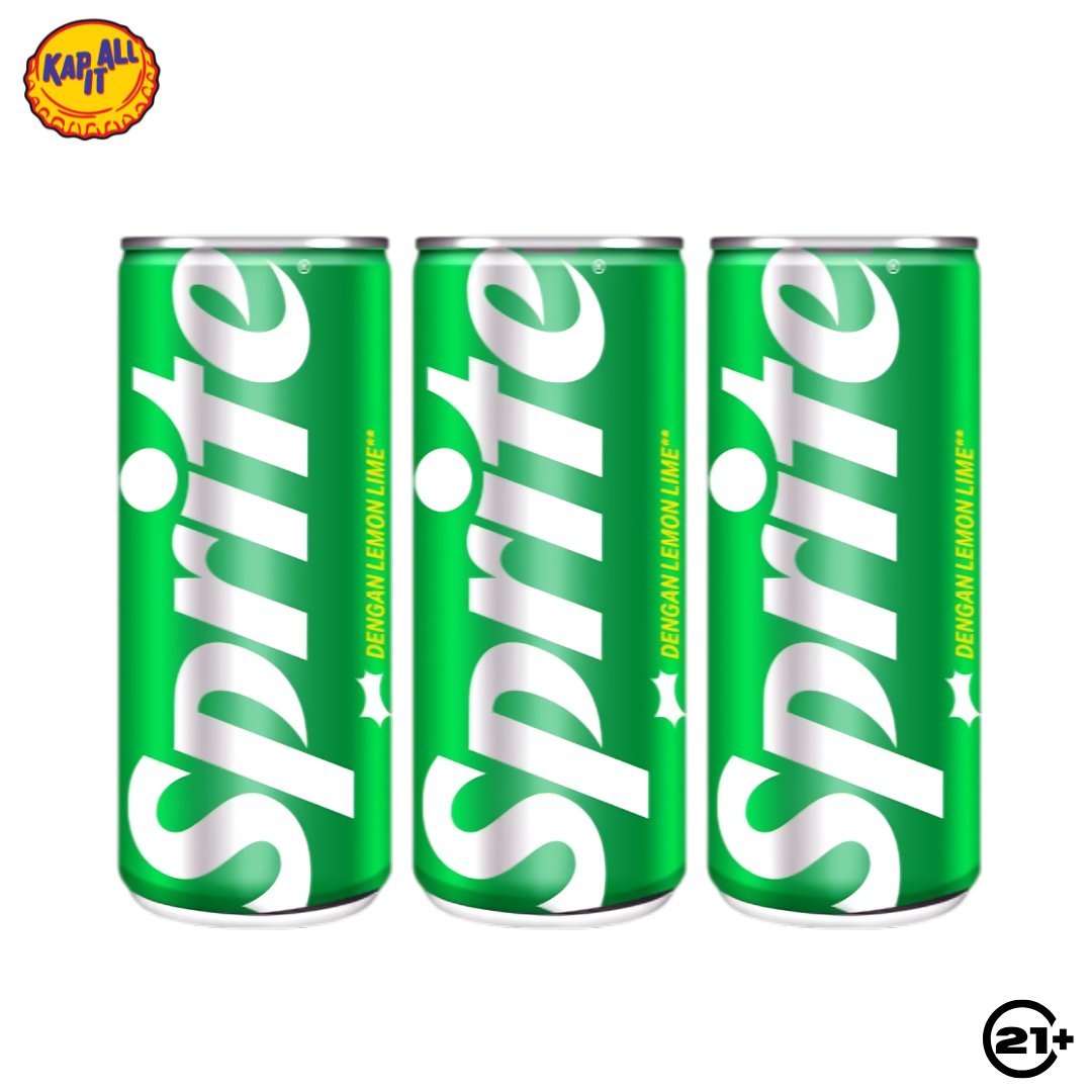 Triple Sprite Lemon Lime Can 250ml - 3 Cans