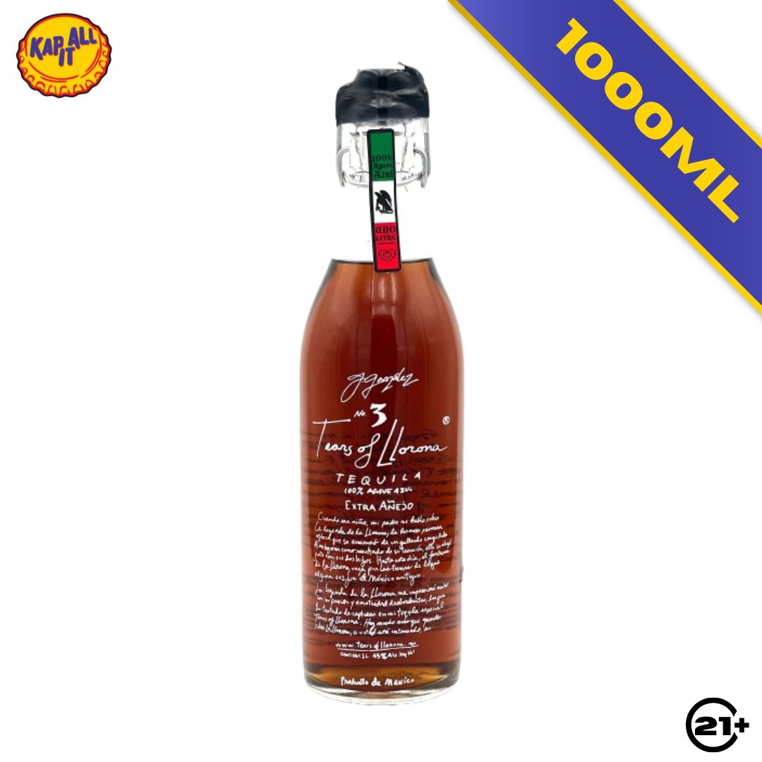 TEARS OF LLORONA NO. 3 EXTRA ANEJO TEQUILA 1000ml