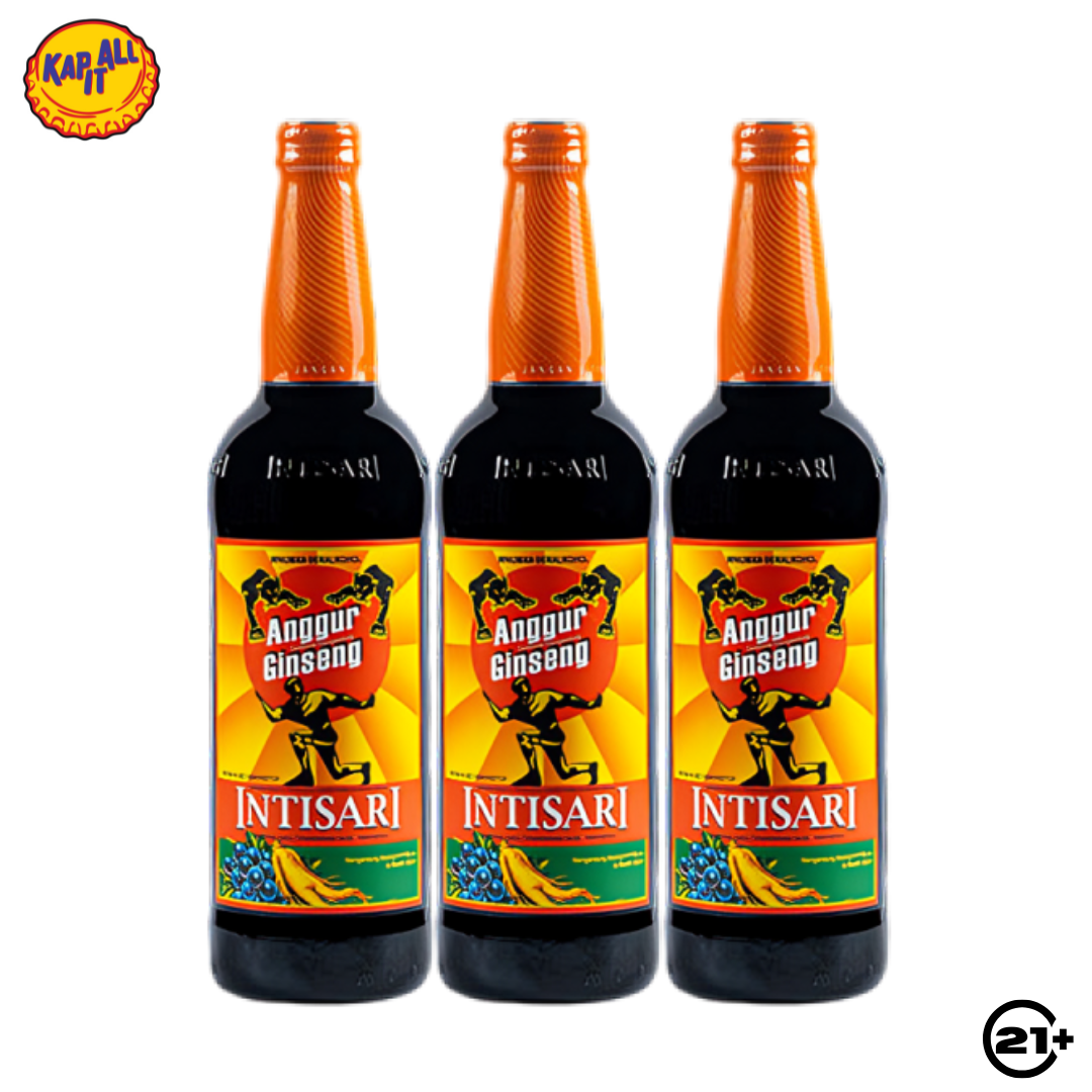 Triple Orang Tua Anggur Ginseng Intisari 620ml - 3 Bottles