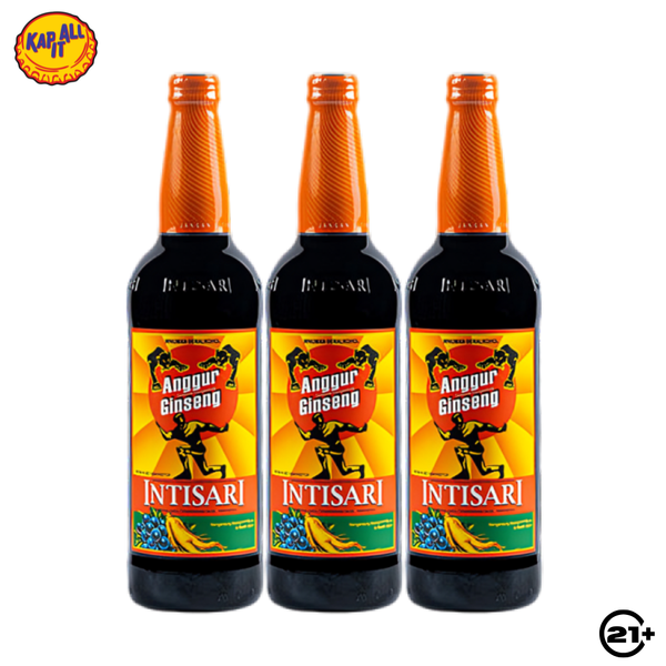 Triple Orang Tua Anggur Ginseng Intisari 620ml - 3 Bottles