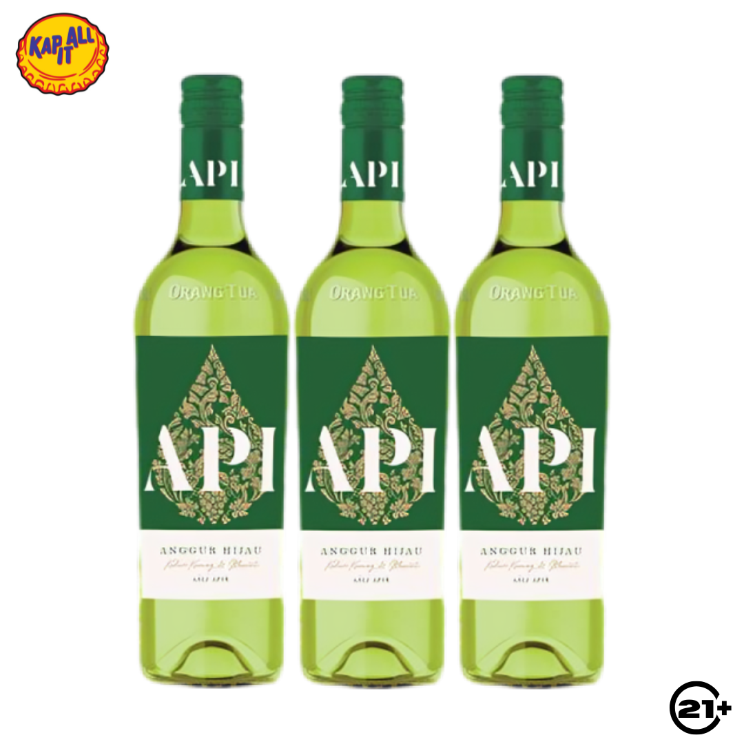 Triple Orang Tua API Putih Anggur Hijau 620ml - 3 Bottles