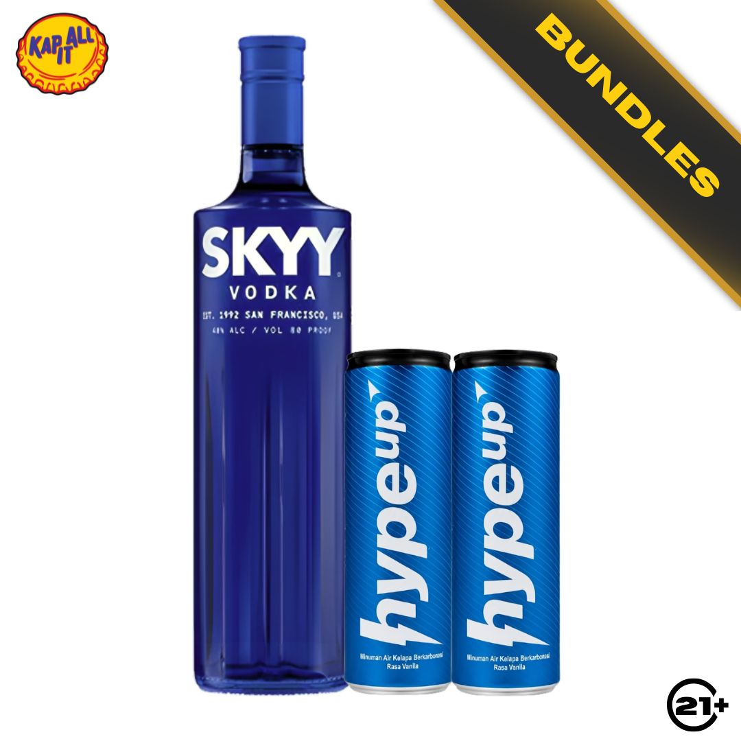 Tropical Protein Highball Kit - Skyy Vodka Original 750ml + 2 HypeUp Spark Coco With Vanilla 250ml