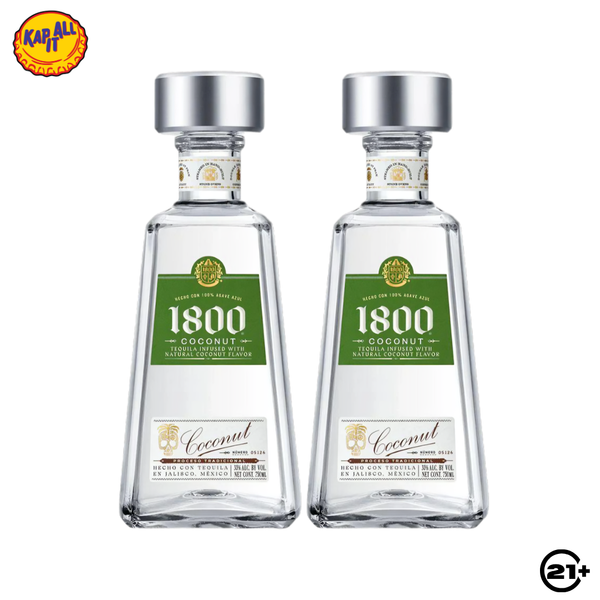 Twin 1800 Tequila Coconut 750ml - 2 Bottles