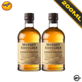 Twin Monkey Shoulder Blended Malt Scotch Whisky 200ml - 2 Bottles
