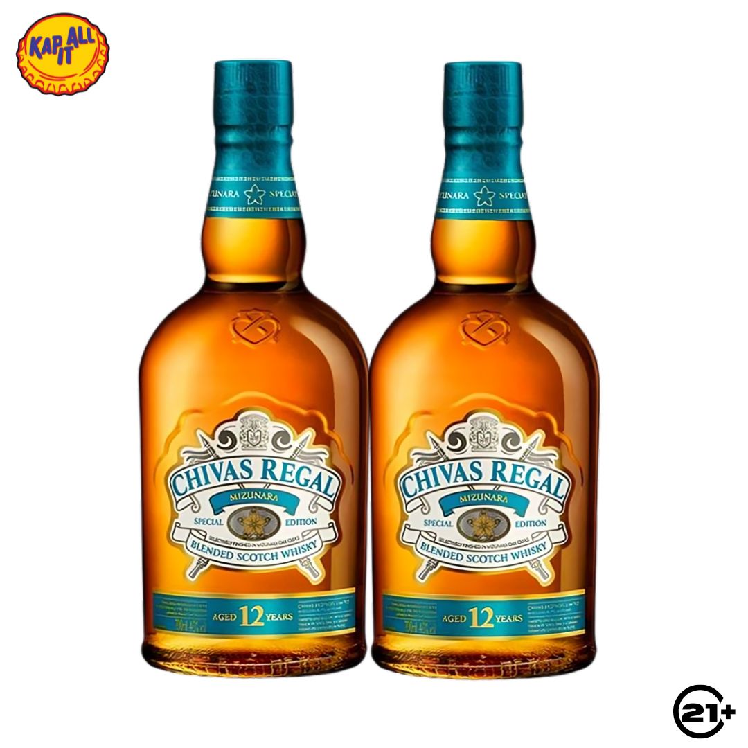 Twin Chivas Regal Mizunara Blended Scotch Whisky 700ml - 2 Bottles