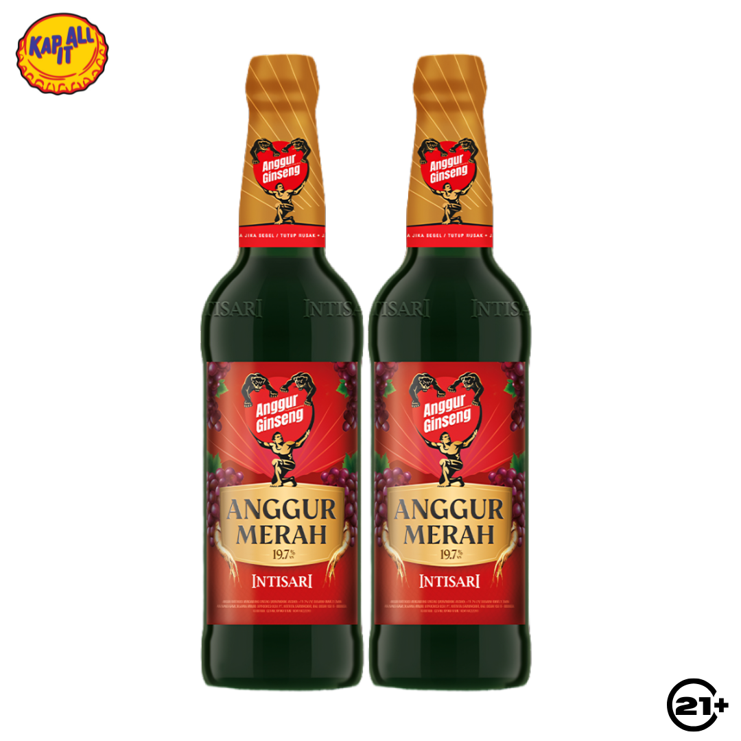 Twin Orang Tua Anggur Merah Intisari 620ml - 2 Bottles