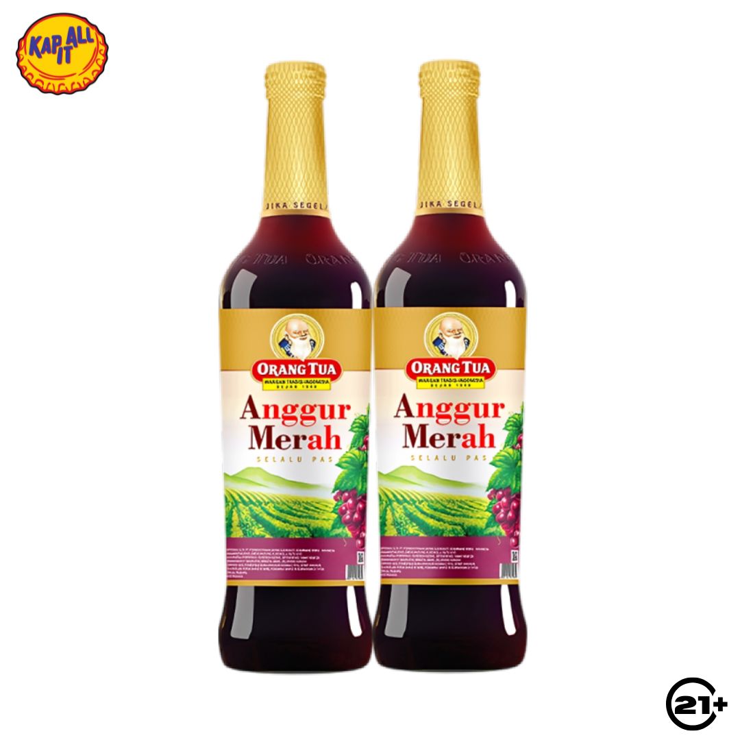 Twin Orang Tua Anggur Merah Gold 620ml - 2 Bottles