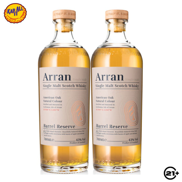 Twin Arran Barrel Reserve Single Malt Scotch Whisky 700ml - 2 Bottles