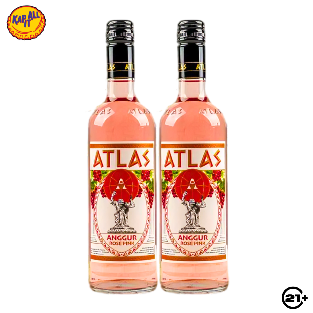 Twin Atlas Anggur Rose Pink 620ml - 2 Bottles