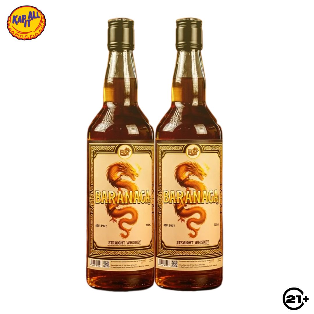 Twin Baranaga Straight Whiskey 700ml - 2 Bottes