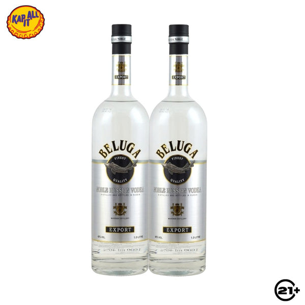 Twin Beluga Noble Vodka 700ml - 2 Bottles