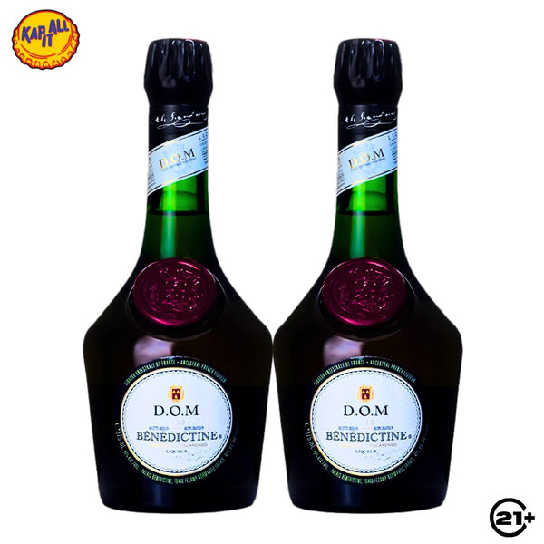 Twin Benedictine DOM Liqueur 750ml - 2 Bottles