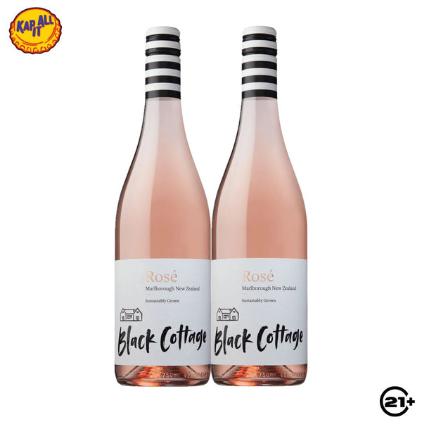 Twin Black Cottage Rose Wine 750ml - 2 Bottles