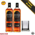 Twin Bushmills Black Bush Irish Whiskey 700ml - 2 Bottles Free Sloki