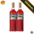 Twin Campari Bitter Aperitif Liqueur 1L - 2 Bottles