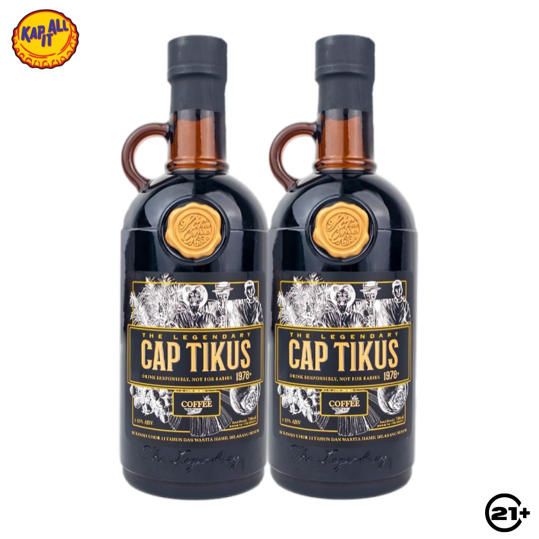 Twin Cap Tikus Coffee Liqueur 700ml - 2 Bottles
