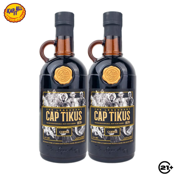 Twin Cap Tikus Coffee Liqueur 700ml - 2 Bottles