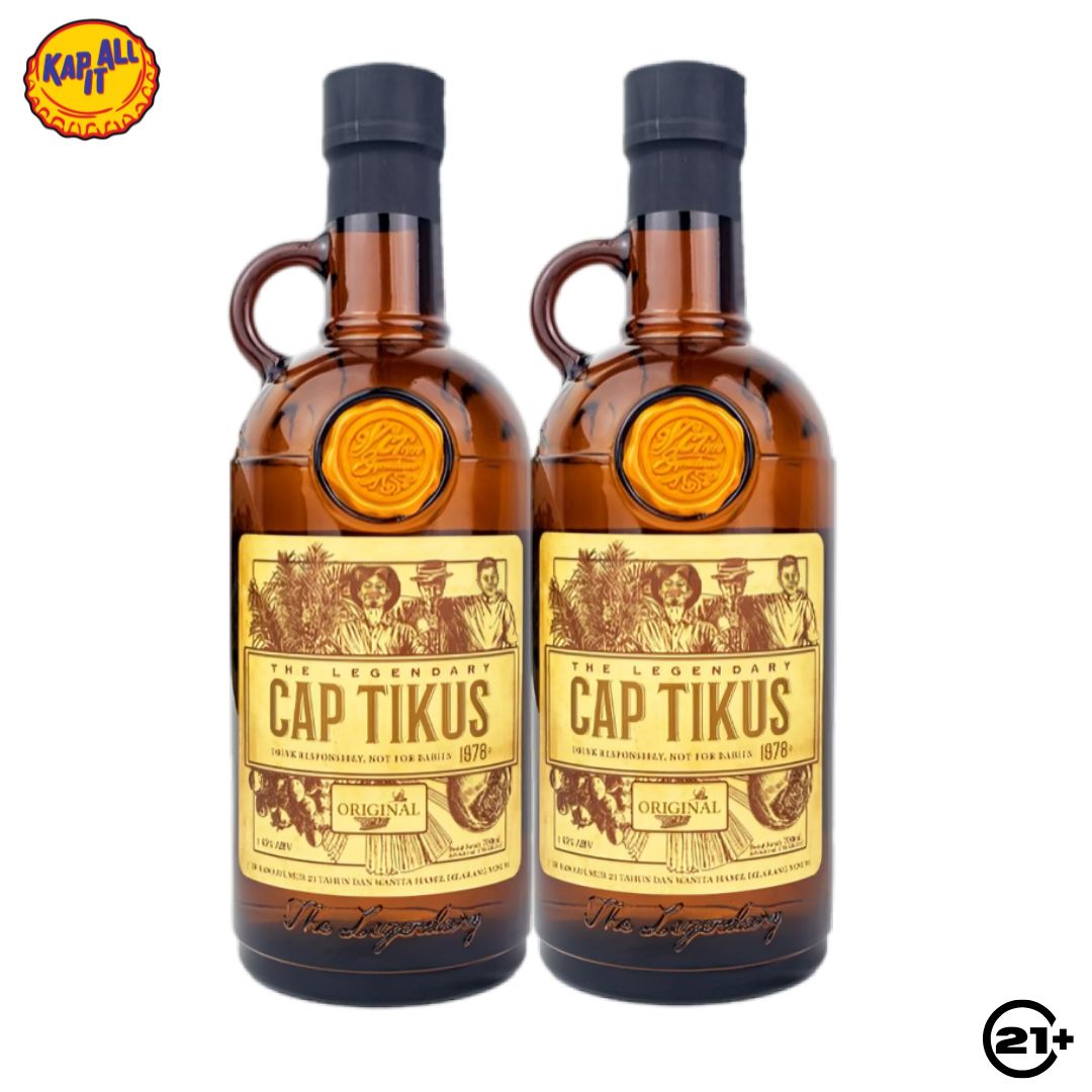 Twin Cap Tikus Original Liqueur 700ml - 2 Bottles