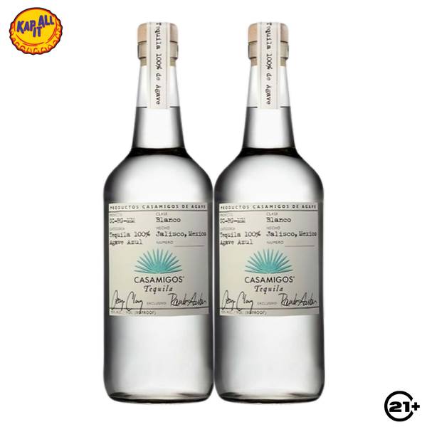 Twin Casamigos Blanco Tequila 700ml - 2 Bottles