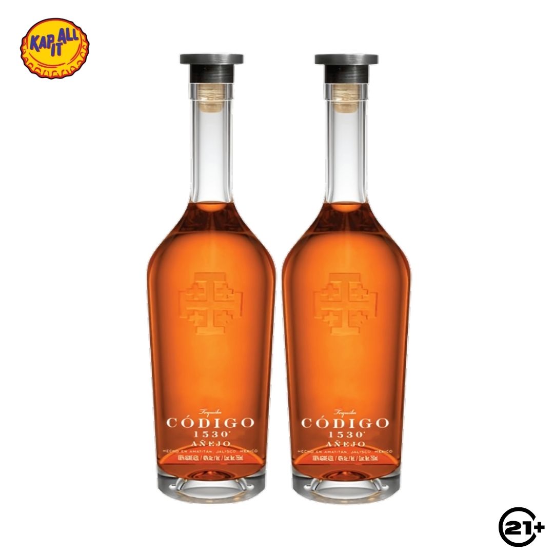 Twin Codigo 1530 Anejo Tequila 750ml - 2 Bottles