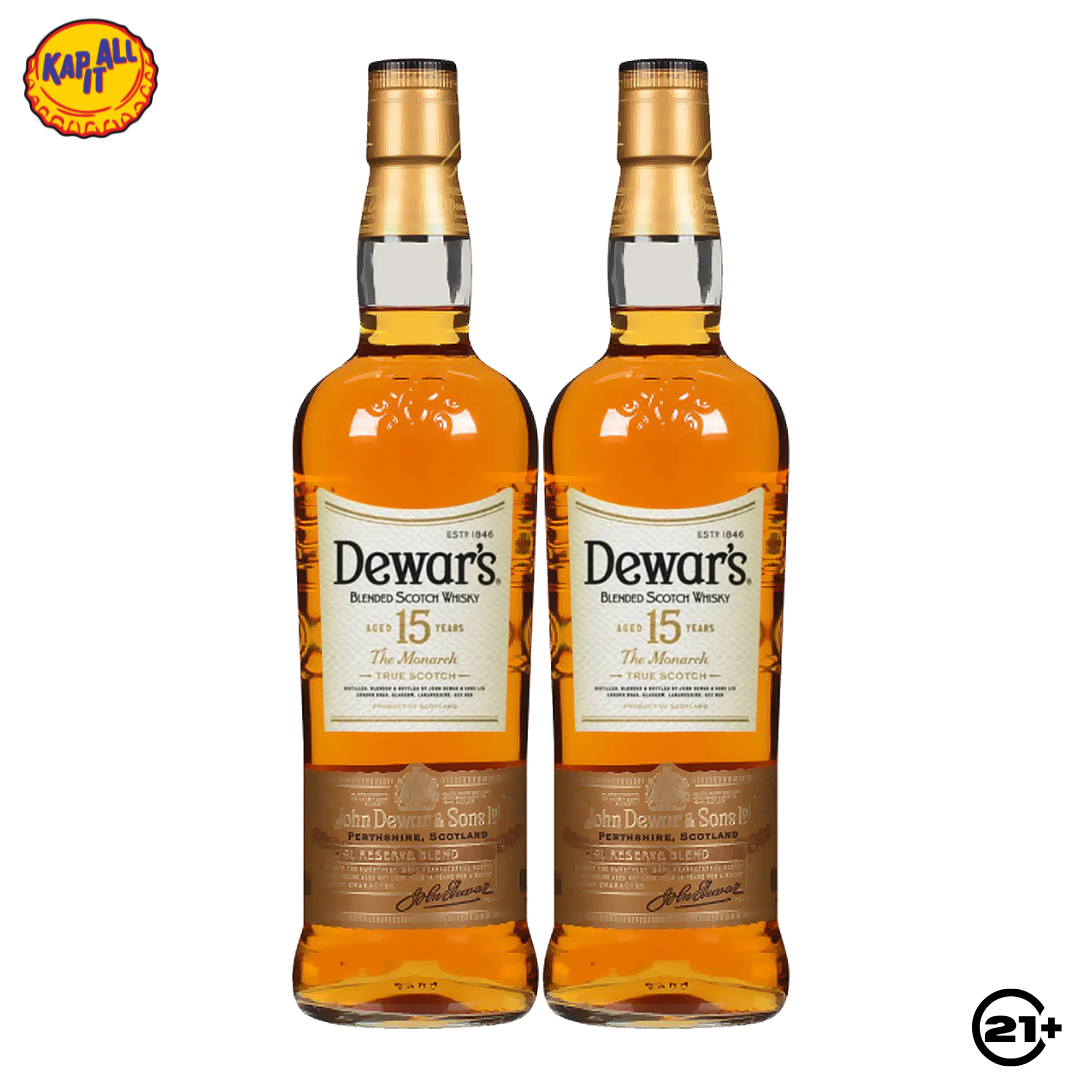 Twin Dewars 15 YO Blended Whisky 750ml - 2 Bottles