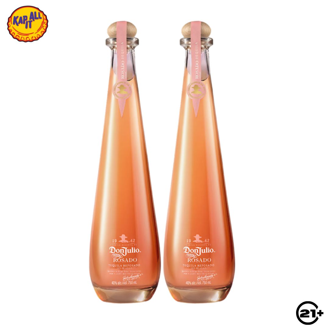 Twin Don Julio 1942 Rosado Tequila 750ml - 2 Bottles