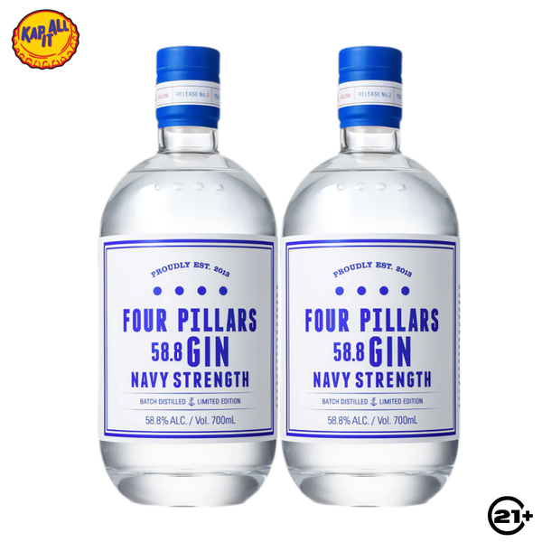 Twin Four Pillars Navy Strength 700ml - 2 Bottles