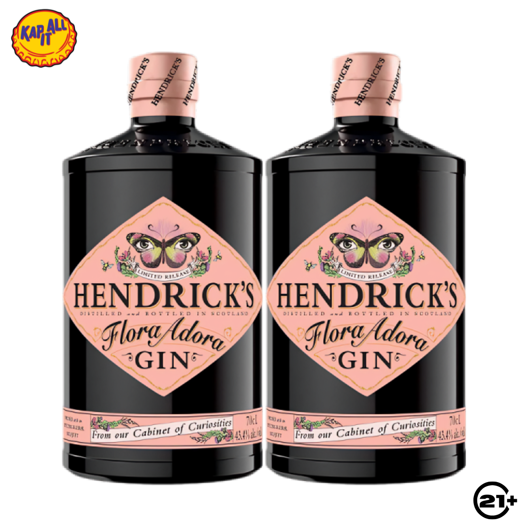 Twin Hendricks Flora Adora Gin 700ml - 2 Bottles