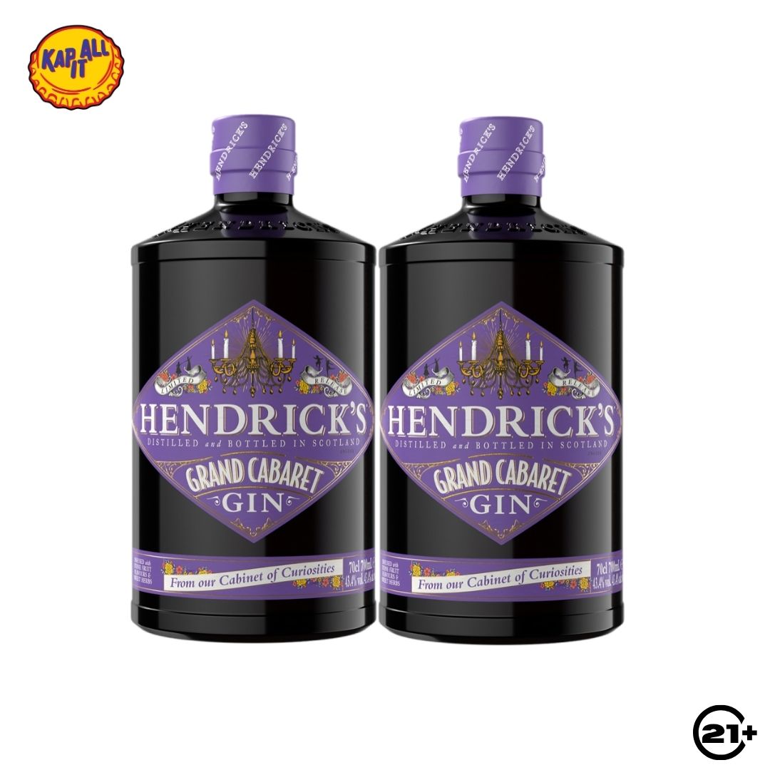 Twin Hendrick's Grand Cabaret Gin 700ml - 2 Bottles