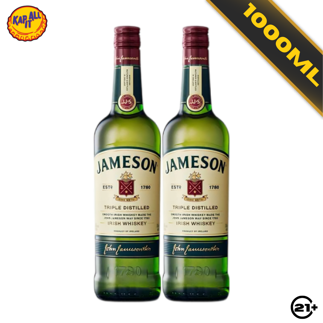 Paket Jameson Irish Whisky 1000ml - 2 Bottles