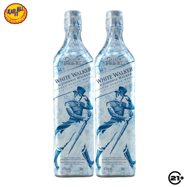 Twin Johnnie Walker White Walker Game of Thrones Edition 750ml - 2 Bottles