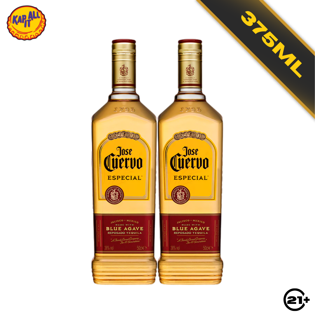 Twin Jose Cuervo Especial Reposado Tequila 375ml - 2 Bottles