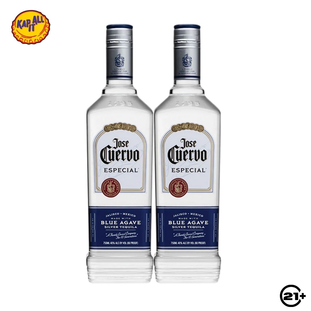Twin Jose Cuervo Especial Silver Tequila 750ml - 2 Bottles