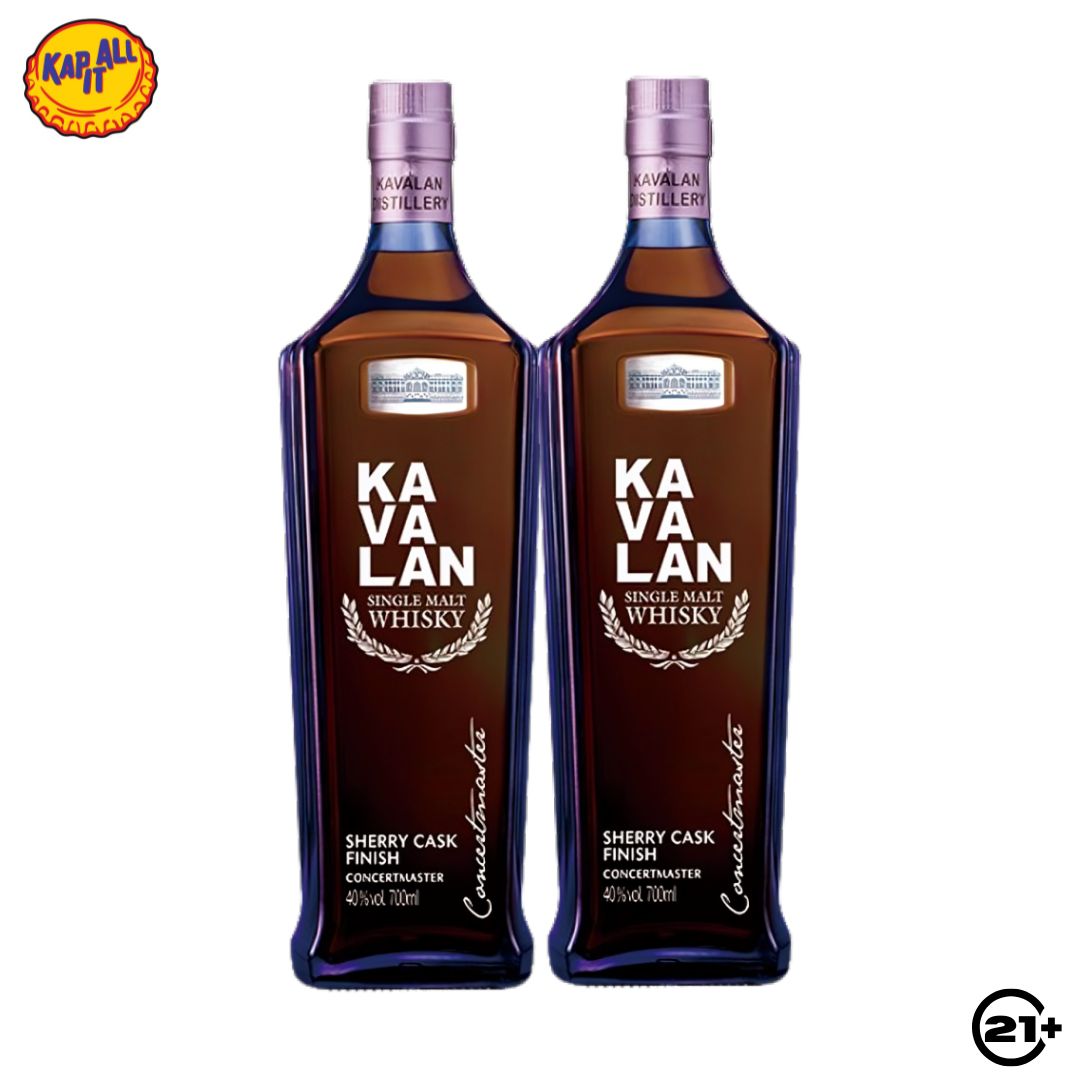 Twin Kavalan Concertmaster Sherry Cask Single Malt Whisky 700ml - 2 Bottles