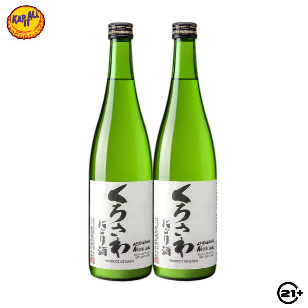 Twin Kurosawa Junmai Nigori Sake 720ml - 2 Bottles