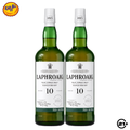 Twin Laphroaig 10 YO Single Malt Scotch Whisky 750ml - 2 Bottles