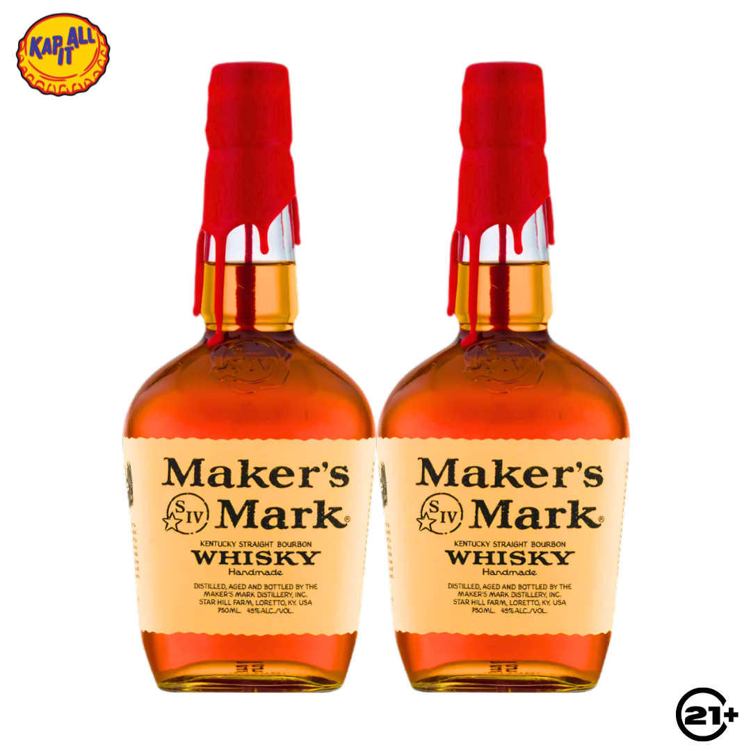 Twin Maker's Mark Whisky 750ml - 2 Bottles