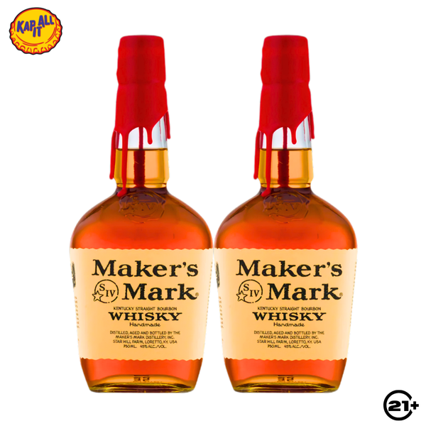 Twin Maker's Mark Whisky 750ml - 2 Bottles