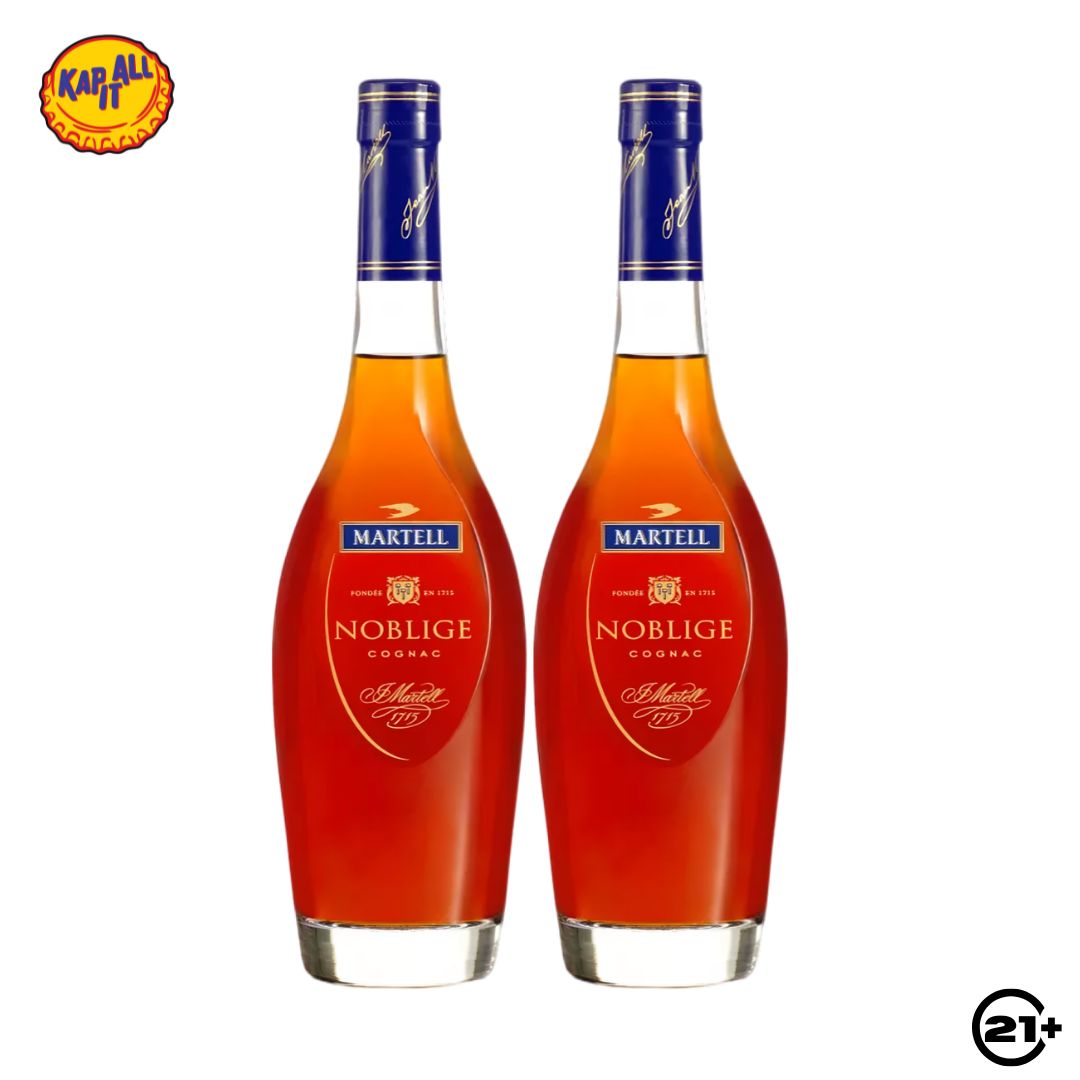 Twin Martell Noblige Cognac 700ml - 2 Bottles